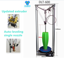 He3D Auto- leveling single nozzle DLT-600 delta 3d printer kit large print size printer 280mm*600mm