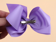 Cute Baby Grosgrain Ribbon Bow Hair Clip Pin Flower Baby Girl Headdress Accessories Orange Pink Green