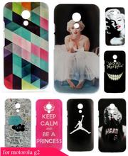 Colorful Paintbox Beauty Painting Custom Painted Skin Protective Hard Phone Plastic Cover Case for Motorola Moto G2 G 2nd Gen