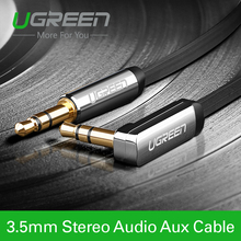 Ugreen Stereo 3.5mm Audio Aux Cable for Car Straight to Straight / Right Angle Round / Flat Cabo 0.5m 1m 2m 3m for iPhone Tablet