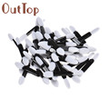 Best Deal Good Quality 50pcs lot Disposable Double end Sponge Make Up Applicator Eyebrow Eye Shadow