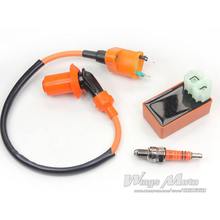 Racing Ignition Coil +CDI+ 3-elctrode Spark Plug GY6 50 150cc Scooter