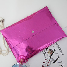 Women Fashion Dazzling Glitter Sparkling Clutch Hangbag Laser Silver Casual Envelope Clutch Evening Bag Bolsas Femininas