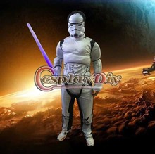 Star Wars White Clone Trooper Cosplay Costume Soldiers Storm Commando Boys Muscle Superhero Outfit Costume D1121