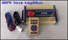 High quality 400W Wireless Dual Channel police siren warning amplifiers ambulance fire truck alarm with remote(without speaker)