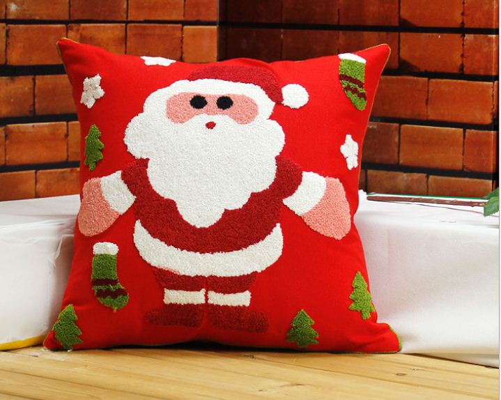 Aliexpress.com : Buy Embroidered christmas pillow decorative cushion cover beautiful sofa ...