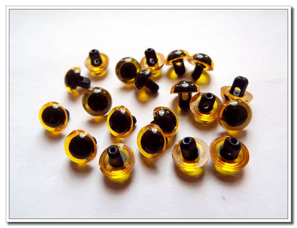 Crazy-M 152pcs 6-12mm Ojos de Seguridad de pl/ástico Ojos de Seguridad con Arandelas Ojos Ojos de mu/ñeca de pl/ástico Ojos de Seguridad para mu/ñeca de Oso de Peluche Animales