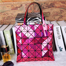 2016 Diamond Lattice laser Fold Over Bags Brand Bao Women Handbags Shopper Bag Shoulder Bags Totes