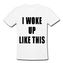 I Woke Up Like This T Shirt Men FLAWLESS Shirt Beyonce Shirts T-Shirt 14 Colors Mens Clothing With Short Sleeve