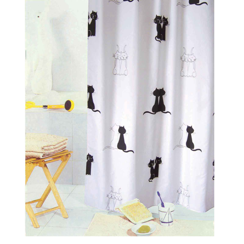 shower curtain love cat image with shower curtain hooks waterproof polyester fabric bathroom shower curtain set bath curtain