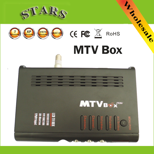 Digital MTV LCD Box Computer To VGA S-Video Analog TV Program Receiver Tuner LCD Monitor PAL NTSC For DVD/PDP/PS2,Dropshipping