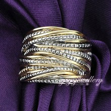 2015 Fashion Rings for Women Rock Rings 18K Gold plated Free shipping Jewelry R1643