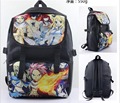 New Anime Colorful Fairy Tail Canvas Backpack Shoulder Bag school bag