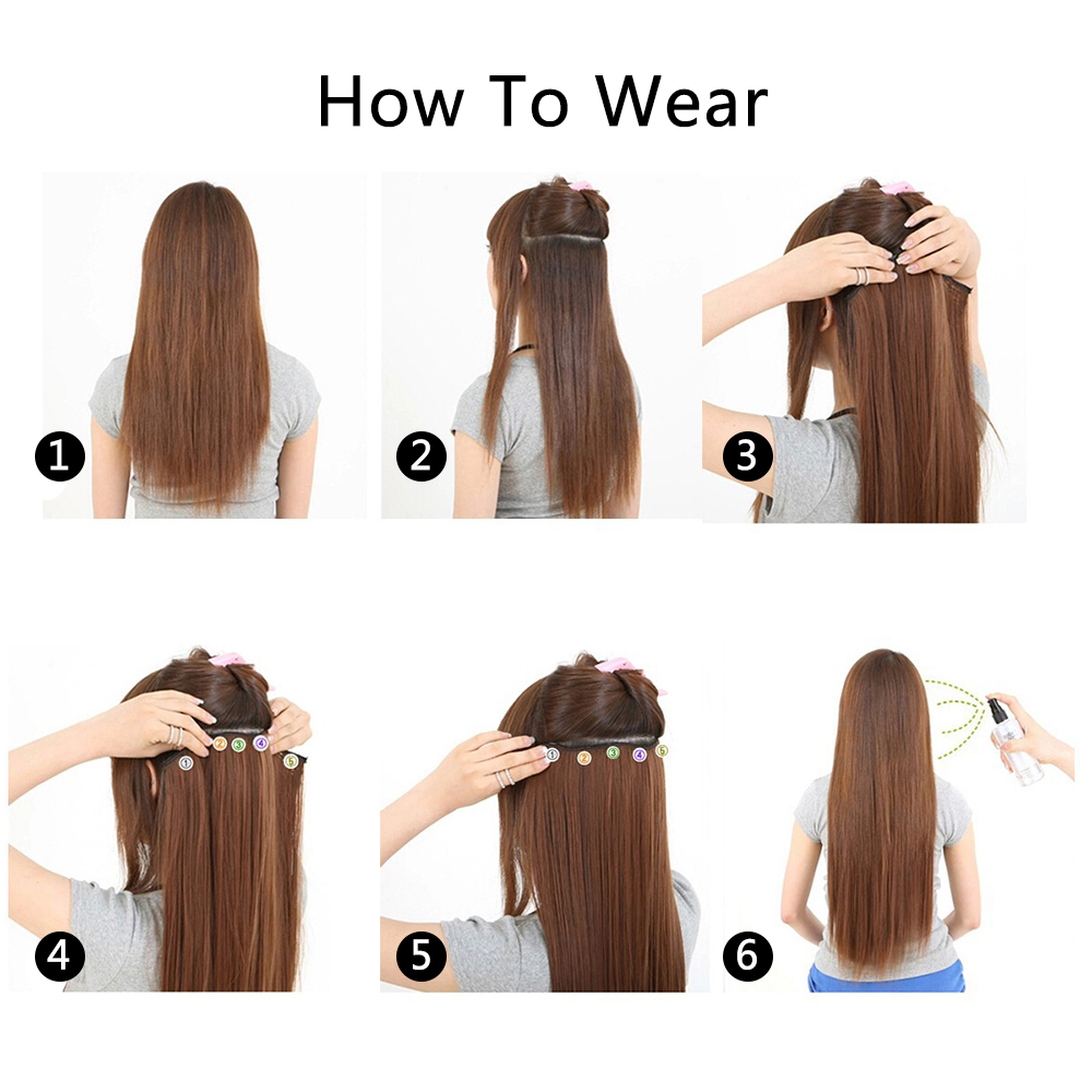 5 clip hair extensions
