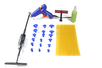 Super PDR Tools 34 Pieces Paintless Dent Repair Tools with Slide Hammer Glue Gun Tabs Glue Sticks