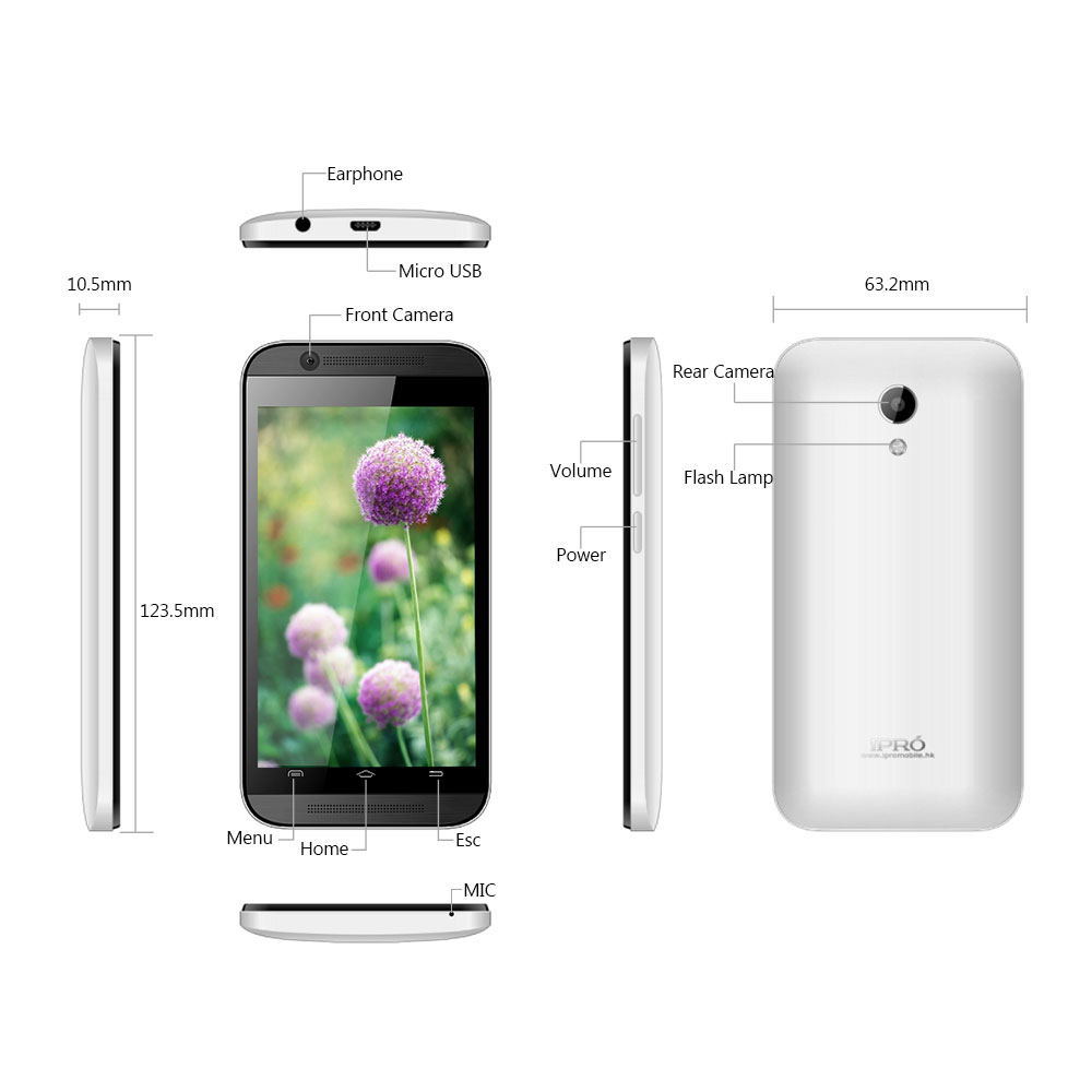Ipro mtk6572  4,0 inch 3   android       