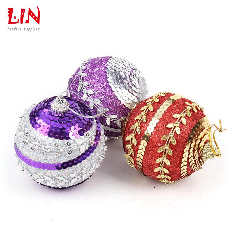 8cm sequins glitter christmas ornaments tree pendant 8cm sequins glitter christmas ornaments tree pendant