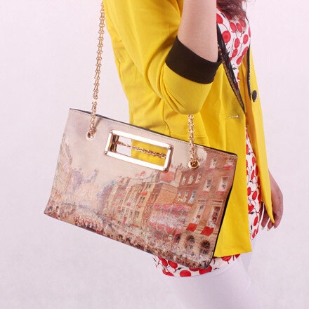 New 2015 Fashion Print Women Handbag Street Casual Shoulder Bag Women