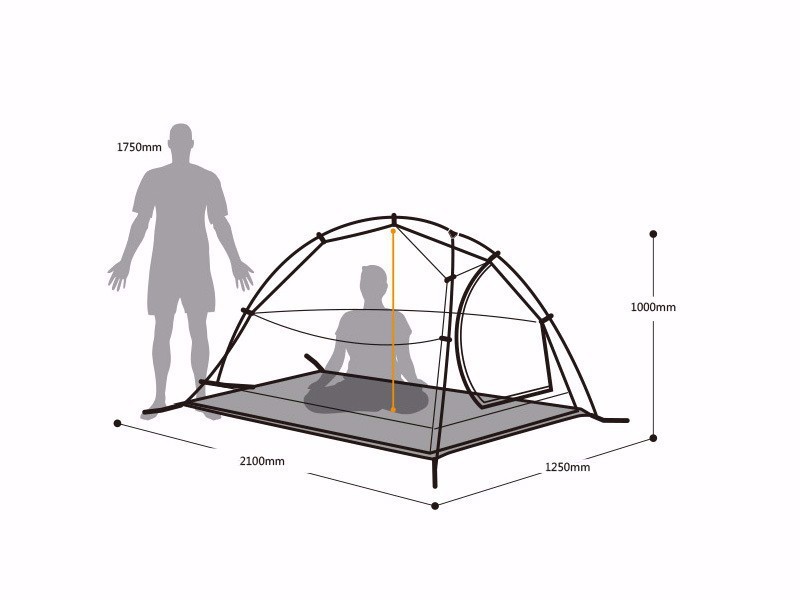 2015120DHL free shipping 2 Person NatureHike Tent 20D Silicone Fabric Double-layer Camping Tent Light weight tent 15_114