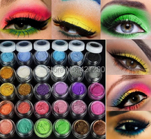 Colorful 30 Colors Eye Shadow Powder Makeup Mineral Eyeshadow + brush Pigment