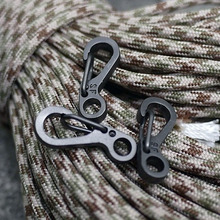Mini SF Spring Claps Climbing Carabiners EDC Keychain Camping Bottle Hooks Backpack Climbing Claps Tactical Survival