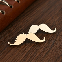 2016 Fashion Beard Shape Vintage Brooch For Men Alloy Plated Collar Brooch for Wedding Business Suit Lapel Pins Mens Accessories