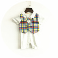Baby Boy Romper Baby Clothes College Waistcoat Infant Gentleman Romper Toddler Kid s Jumpsuit Newborn Clothing