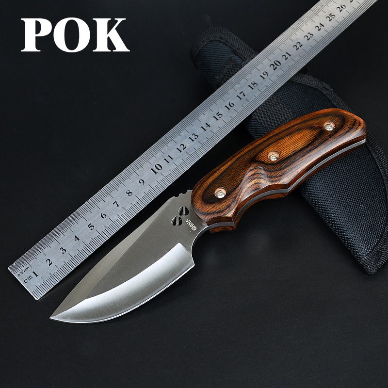 Outdoor Camping Knife Hiking Survival Fixed Blade Knives Military