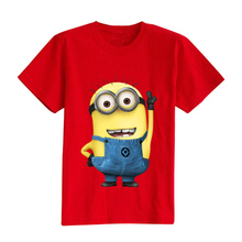 boys girls t shirt cartoon anime figure despicable me minions clothes minion costume children s clothing