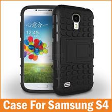New Heavy Duty Armor Hard TPU&PC Capa For Samsung Galaxy S4 Case Heavy Duty Shock Proof Cover S4 Mobile Phone Bags Accessories