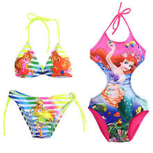 New Girls Kids Bathing Suit Swimwear Bikini Tankini Swimsuit Swimming Costume 2-10Y Free Shipping