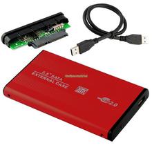 EL5018 USB 2.0 HDD HARD DRIVE DISK RED ENCLOSURE EXTERNAL 2.5 INCH SATA HDD CASE BOX