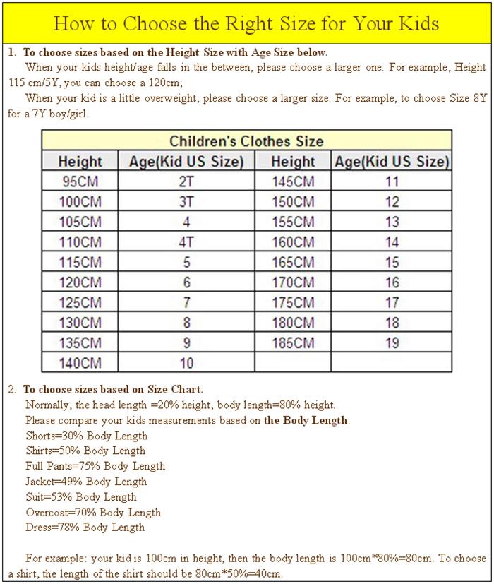 Us Toddler Clothing Size Chart