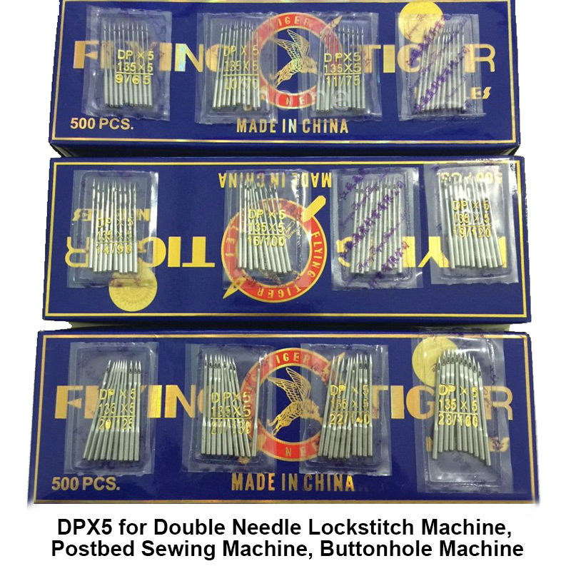 Description Picture 4 of item500pcs Industrial Sewing Needles DBX1 DCX1 DPX5 DPX17 DVX43 TVx5 for Lockstitch Overlock Postbed Buttonhole Blindstitch Machine