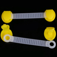 High Quality Safety Lock Baby Child Kids Drawer Cabinet Lock Long Style Safety Lock Yellow hv5n