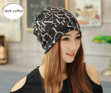 Newest Fashion Korean Women Classic Hip Hop English Letter Multi Purpose Baggy Hat Unisex Scarf Beanie