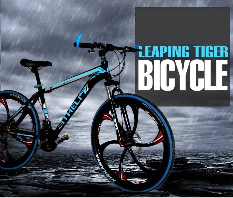 Top Quality 21 Speed 26 Inch Mountain Bike High Carbon Steel Frame MTB Bicycle Integrated 6 Spoke Wheel Bicicleta Mountain Bike (11)