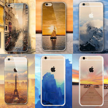 Beautiful City Waterproof Ultra Thin Transparent Cover For iphone 6plus Case For Phone Cases Apple iPhone6 6S case plus 4.7/5.5