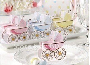.com : Buy 200Pcs/Lot Cradle Car Handcart Wedding Favor Boxes Gift ...