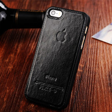 original leather phone case For iphone 4 4s 4G cover senior high-grade Genuine leather + plastic back cover For apple LOGO