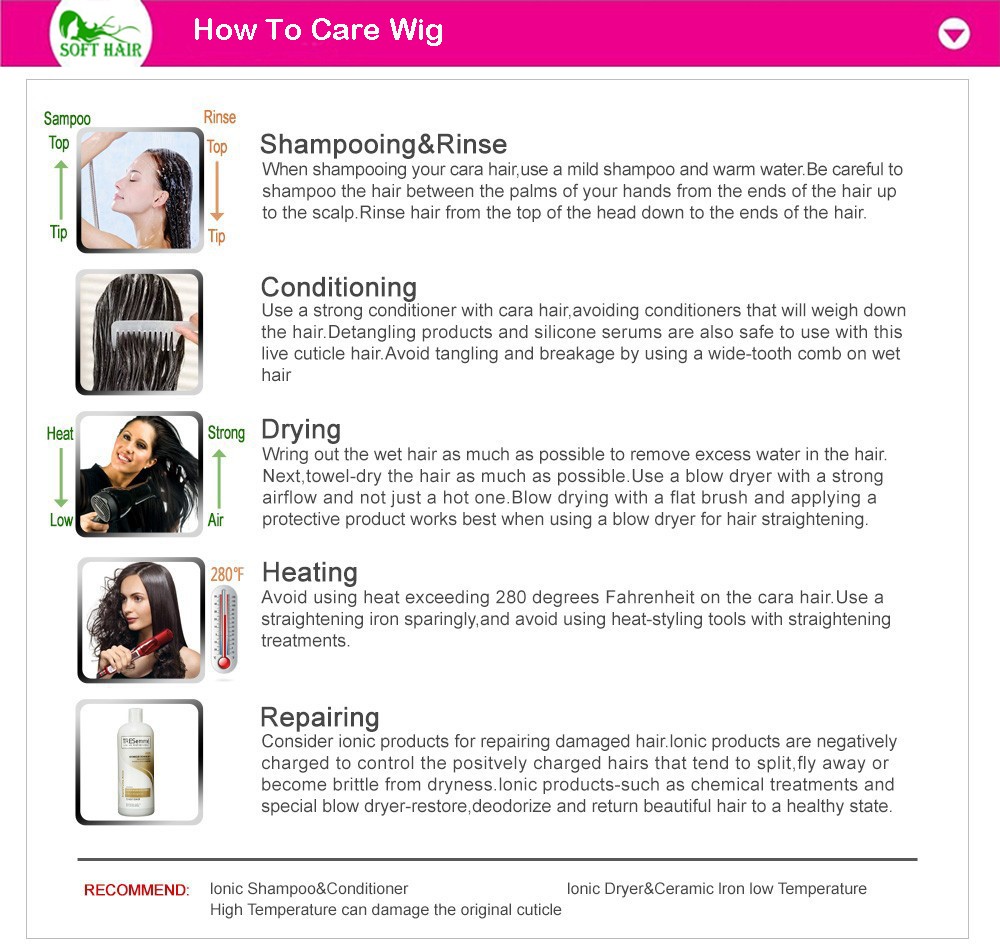 how to care full lace human hair wig for black women