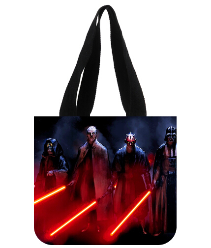 Fashion Cotton Canvas Shopping Bags Star Wars Theme Tote Grocery Bags ...