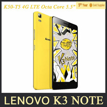 5 5 inch Original Lenovo K3 Note K50 T5 Teana Android 5 0 Dual SIM Cell