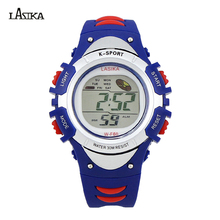 Wholesale Price New Student Style Muti Function LCD Screen Boy Digital Sports Watch Round Dail Kids