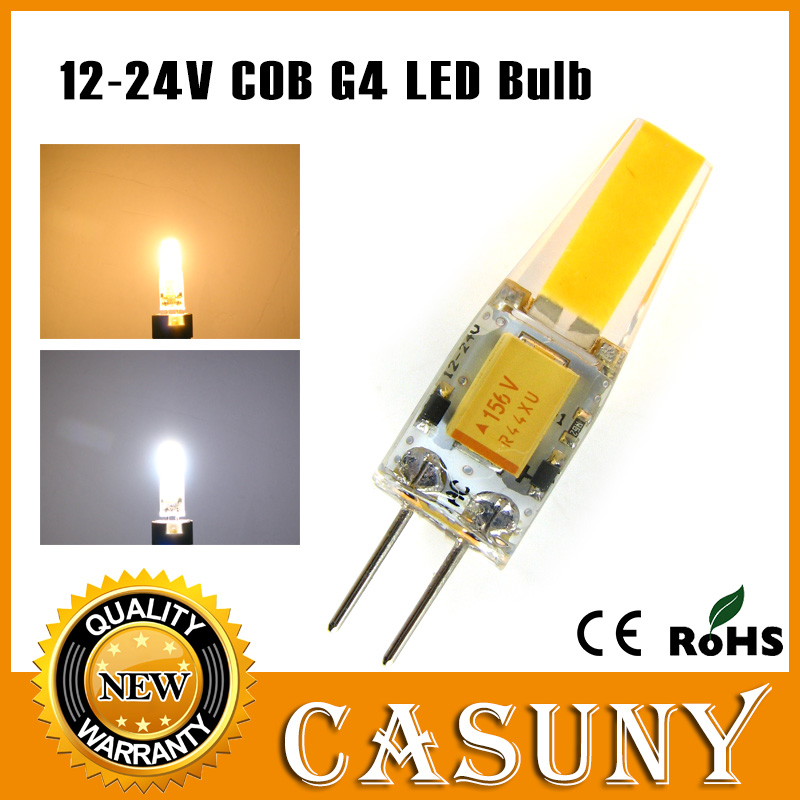 New Type Tazer 6PCS/Lot High Power AC 12V to 24V G4 COB LED Bulbs Crystal Lamps Warm White Lamparas Replace Halogen Lamp