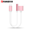 FANBIYA 2 in1 Headphone Adapter Splitter with Charger Cable for iphone 7 6s 3 5mm aux