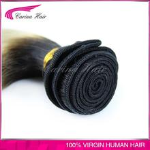 Dark root colored ombre two tone body wave hair weaving weft extension 613 dark root ombre