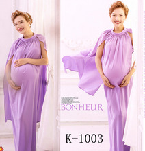 2 color Korean Studio fashion picture pregnant women dress shawl maternity photo photographer fashion maternity dress simple set
