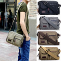 Men's Retro Vintage Shoulder Messenger Distressed Genuine Crazy