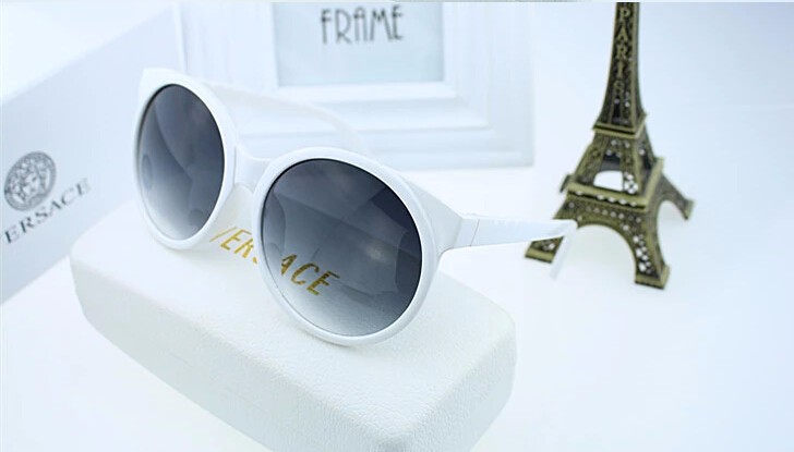 10 Style 2015 New Brand Fashion Designer Vintage Retro Semi-Rim Round
